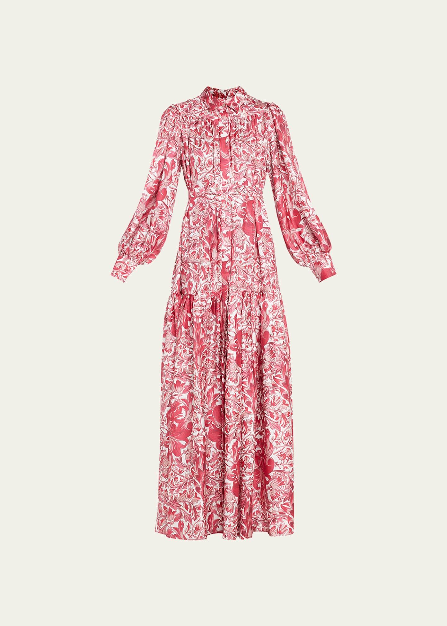 Elsa Printed Silk Maxi Dress | Bergdorf Goodman