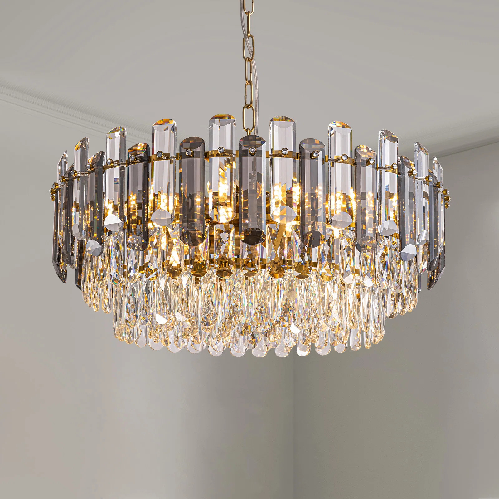 Mercer41 13/20 - Light Dimmable Crystal Tiered Chandelier & Reviews | Wayfair | Wayfair North America