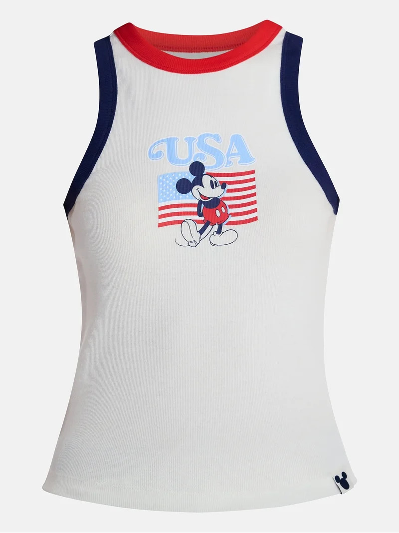 Disney Women's Mickey Americana USA Flag Graphic Tank Top, Sizes XXS-XXL | Walmart (US)