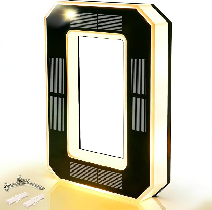 Waterproof LED Backlit Personalized number plaque for Home Exterior Residences Apartments Hotels ... | Amazon (US)