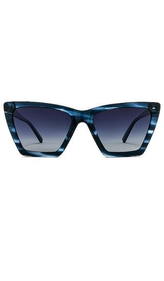 x REVOLVE Flush Sunglasses in Blue | Revolve Clothing (Global)
