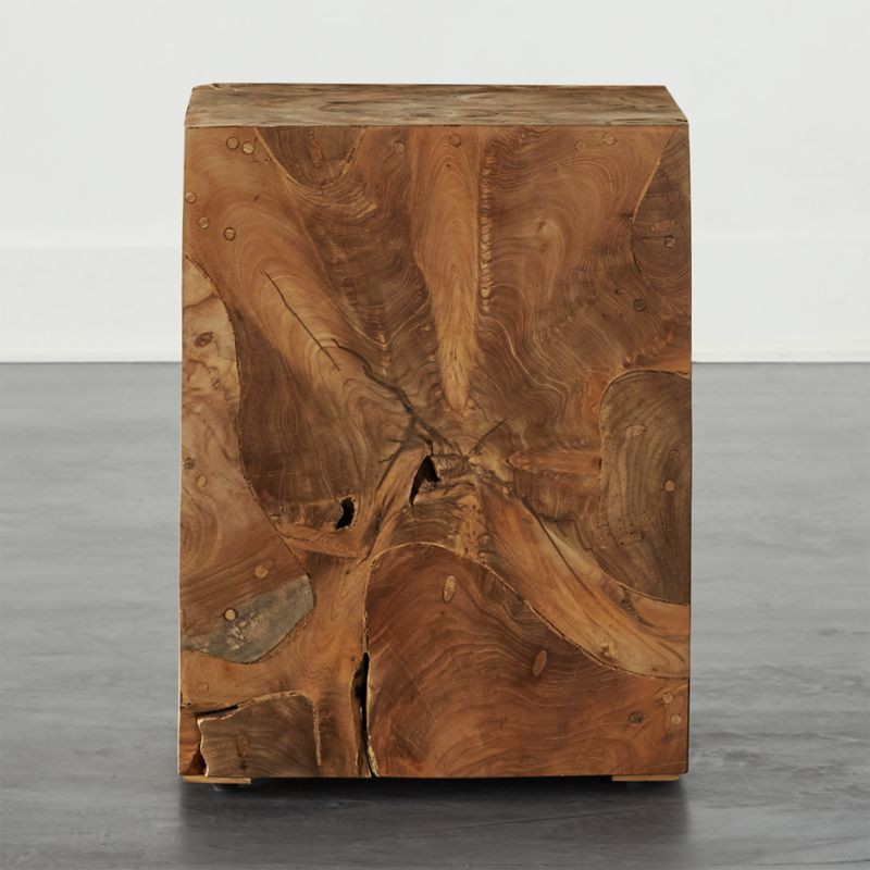 Drift Natural Teak Root Side Table + Reviews | CB2 | CB2