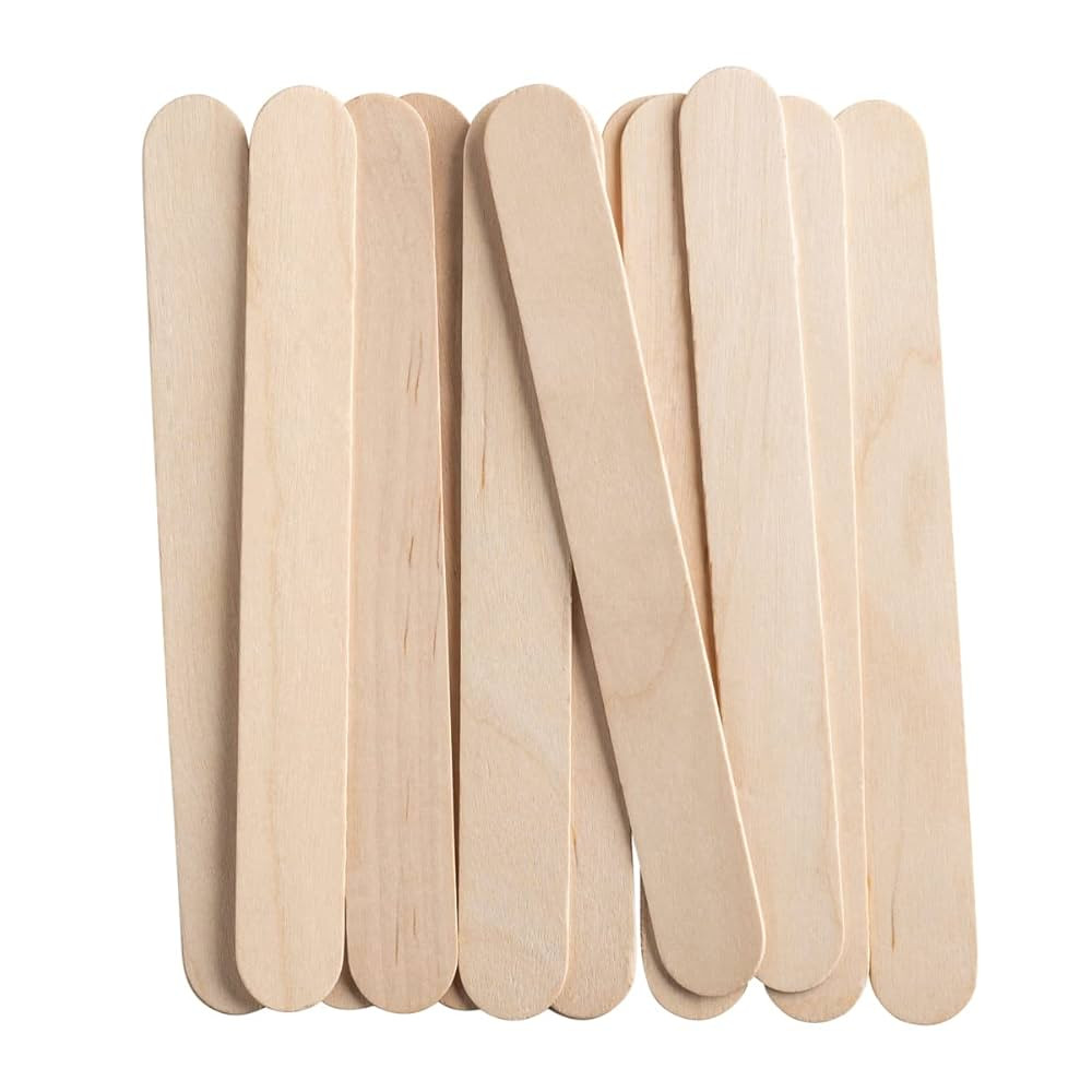 GUSTO [100 Count] Jumbo 6 Inch Wooden Multi-Purpose Popsicle Sticks, Craft Sticks for ICES, Ice C... | Amazon (US)