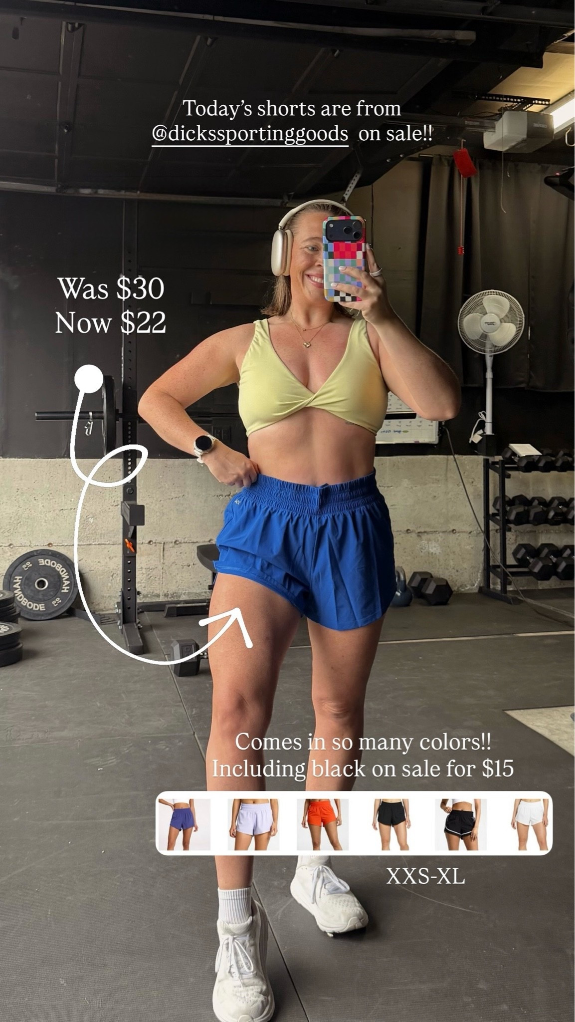 $22 Gym Shorts 💙💛💪 Midsize Gym Outfit | Size 10 | M\L | 5’4”

#LTKfitnessgoals #LTKActive #LTKMidsize