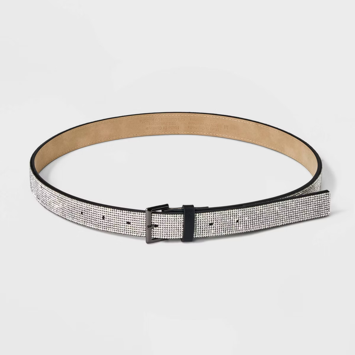Women's Rhinestone Belt - Wild Fable™ Black | Target