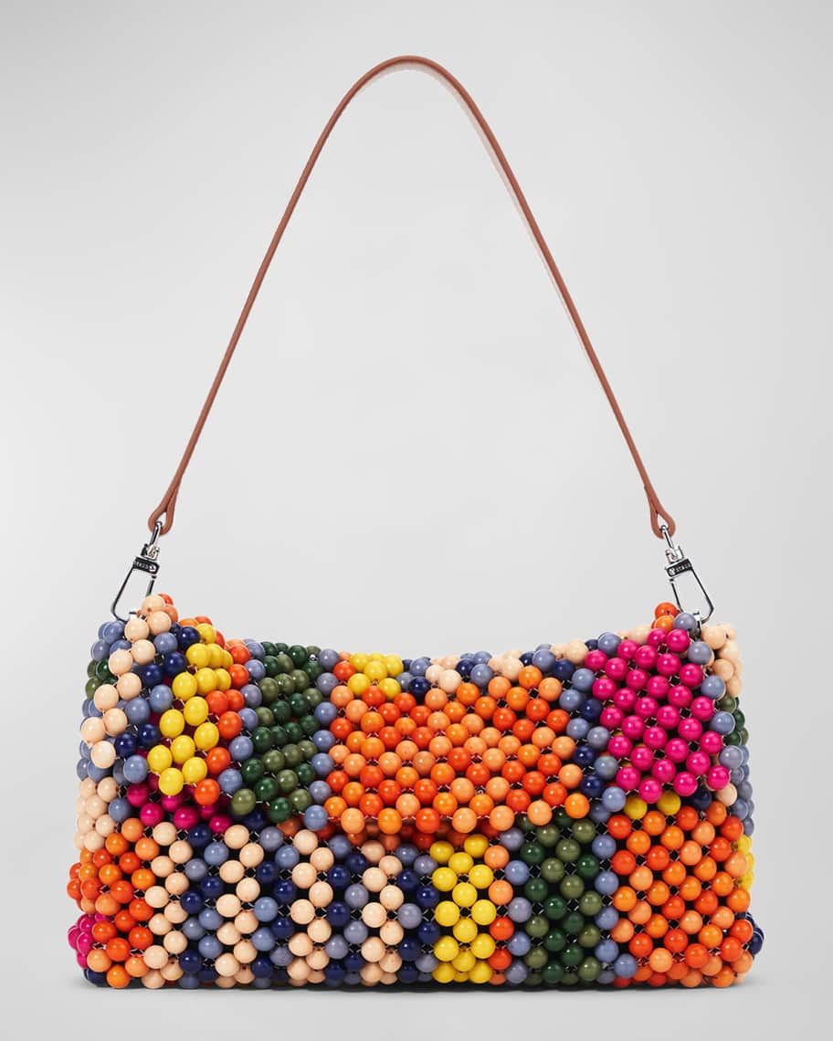 STAUD Timmy Beaded Shoulder Bag | Neiman Marcus