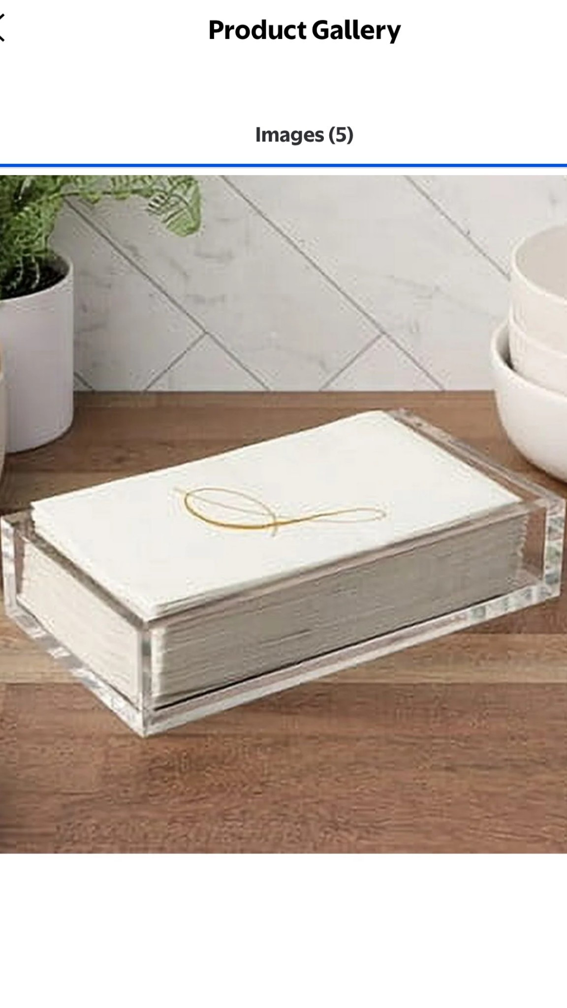 Acrylic napkin holders!! 