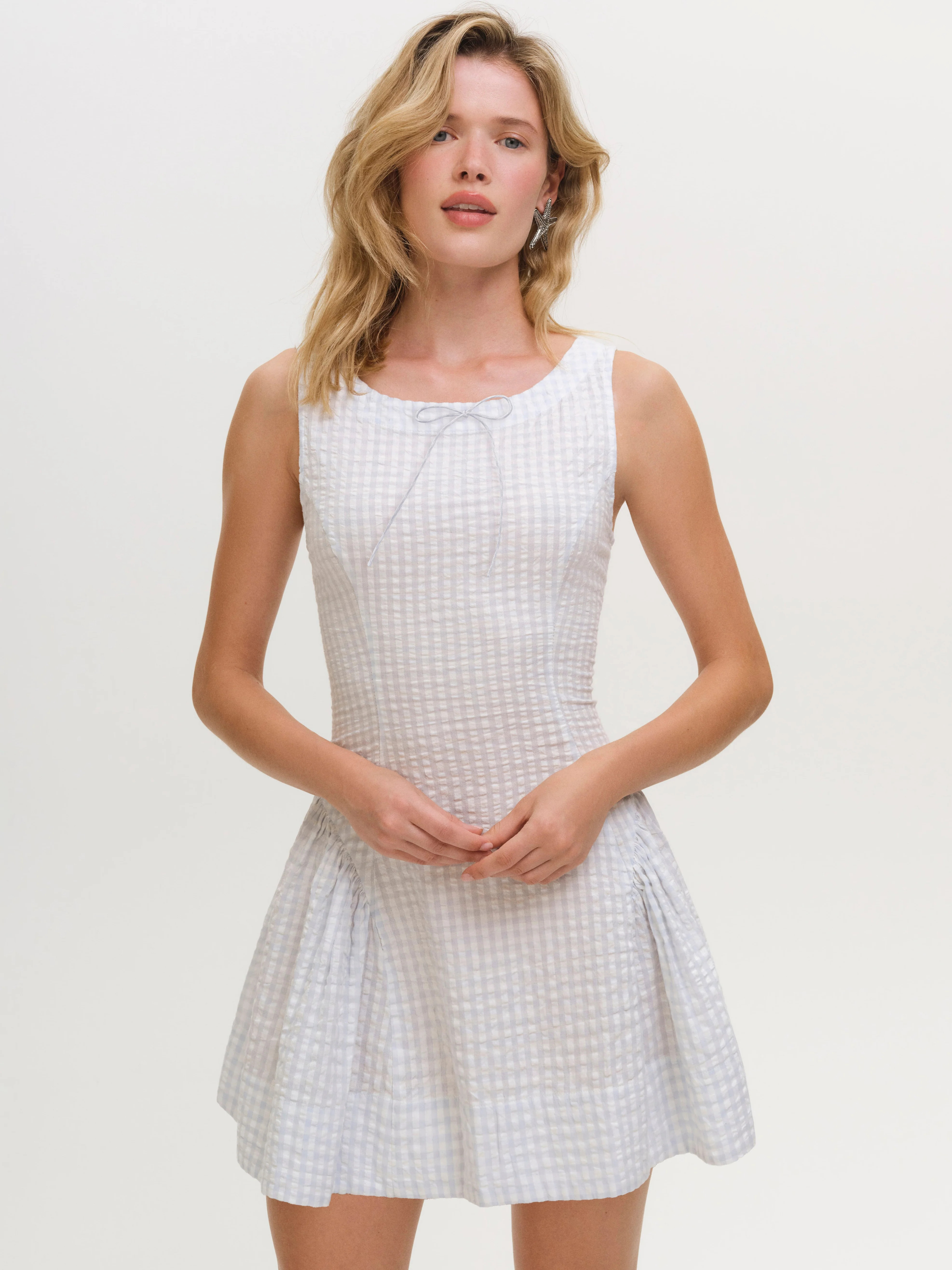 Scotch Bonnet Gingham Mini Dress | For Love & Lemons