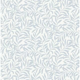 NuWallpaper Blue Wisley Vinyl Peel and Stick Wallpaper Roll NUS4476 - The Home Depot | The Home Depot