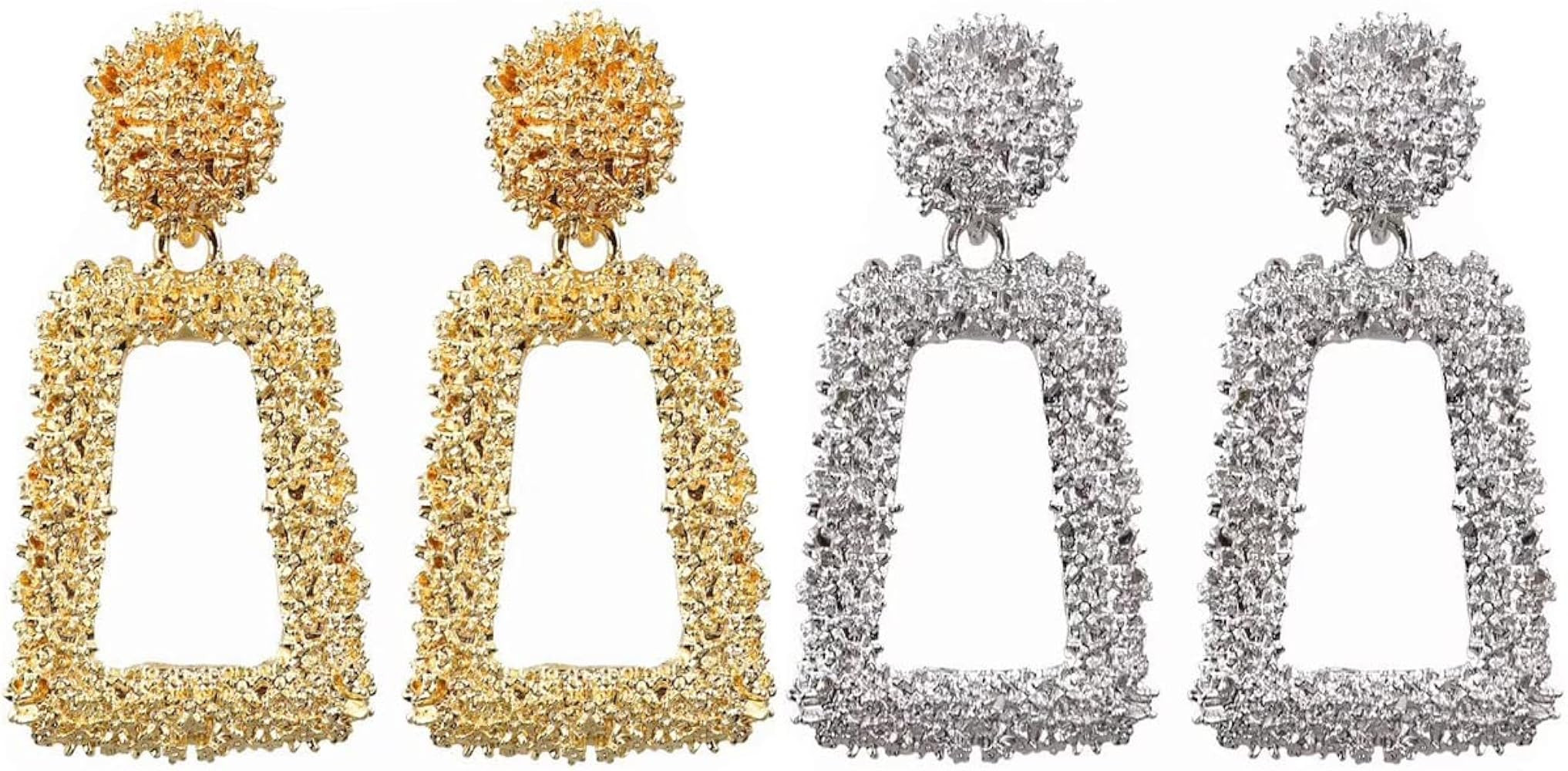 Geometric Trapezoid Vintage Fashion Alloy Plated Earrings for Birthday/Party/Christmas Gifts | Amazon (US)