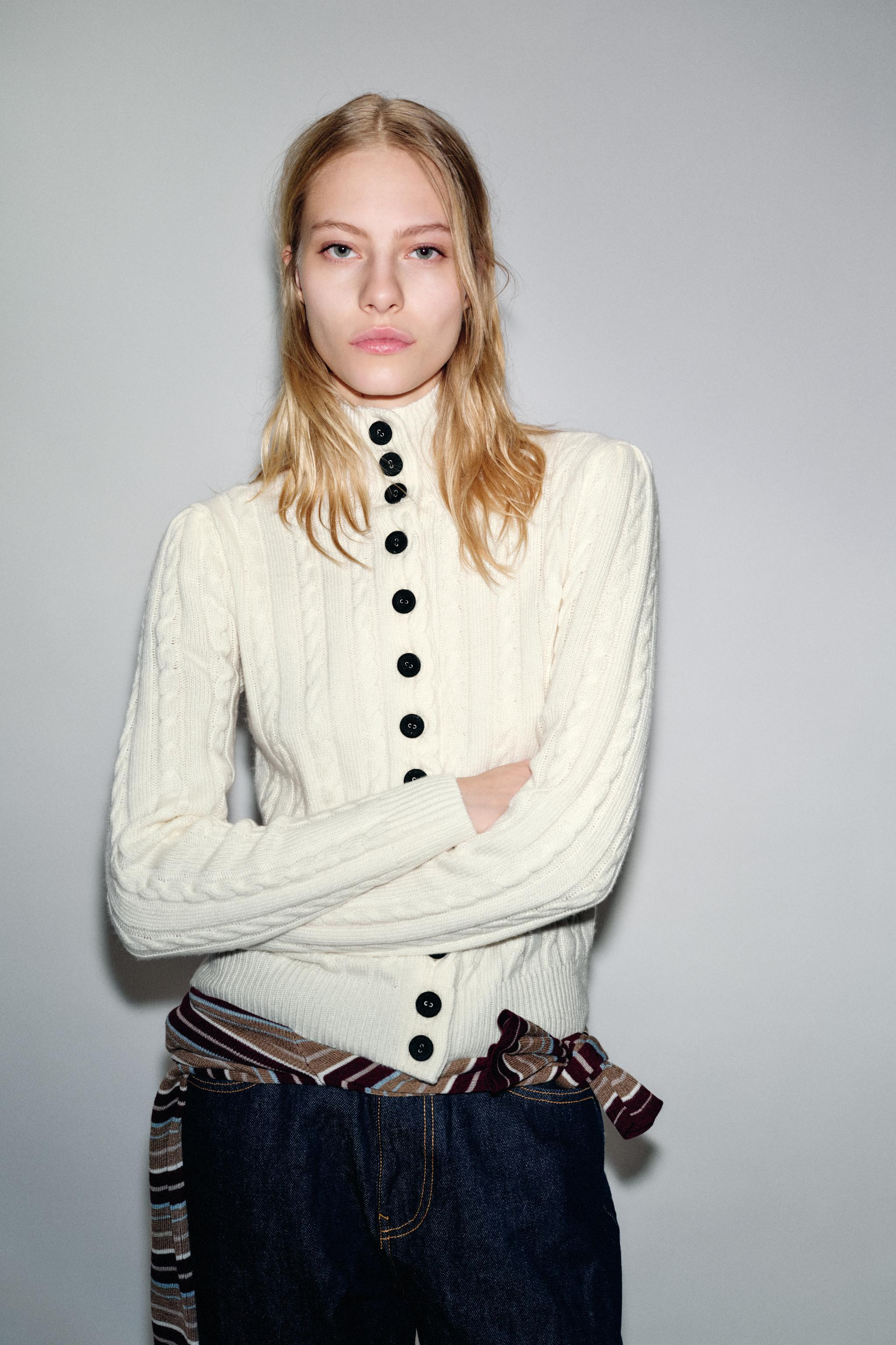 CABLE KNIT CARDIGAN | Zara US