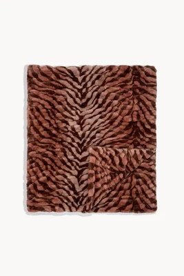 Terracotta Zebra | Lola Blankets