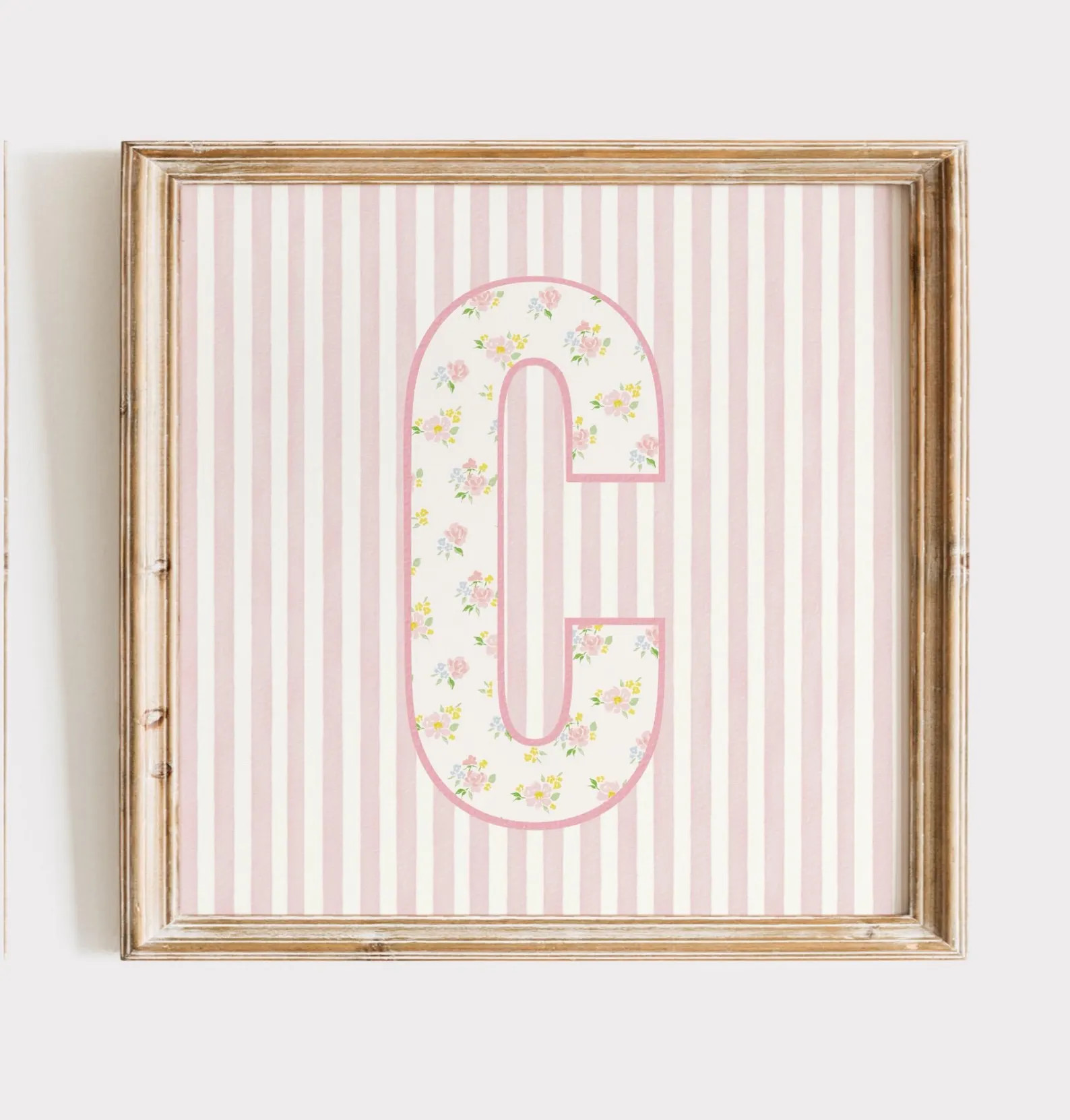 Floral Letter C Nursery Art | Vintage Alphabet Print (Digital Download) | Etsy (Global)