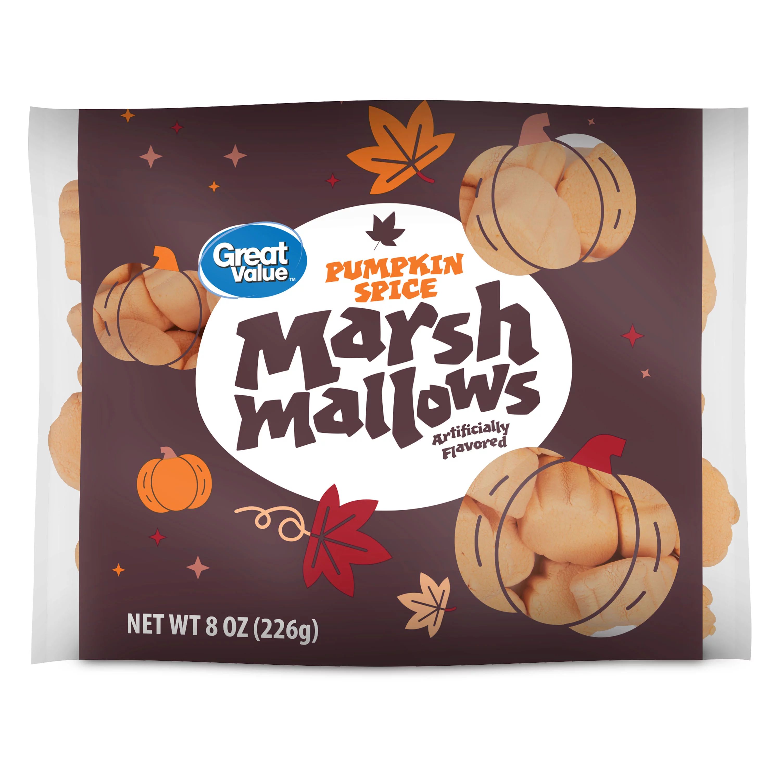 Great Value Pumpkin Spice Marshmallows, 8 oz | Walmart (US)