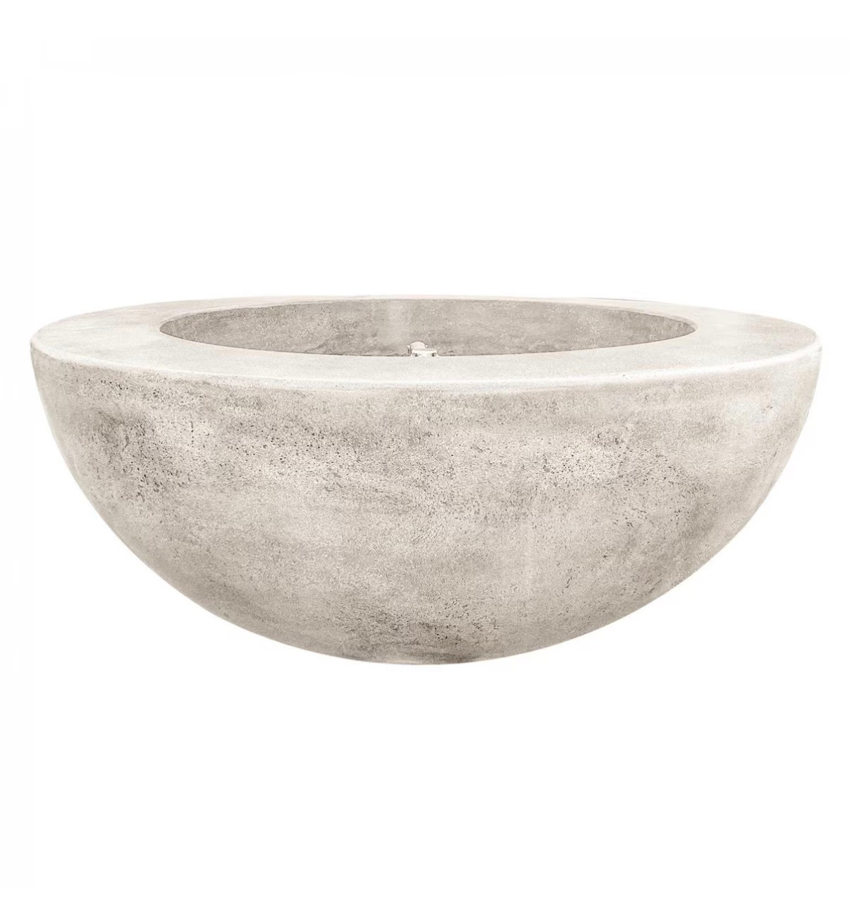 Outdoor round concrete natural stone gas firepit 

#LTKHome #LTKSaleAlert