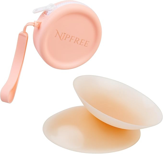 Premium Reusable Silicone Nipple Covers for Women, Fits A-C Cup, with Silicone Case for easy stor... | Amazon (US)