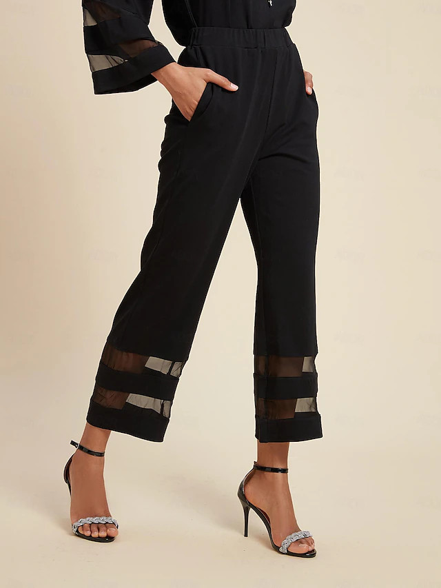 Chiffon Modal Pocket Cropped Pants#12974434 | Ador US