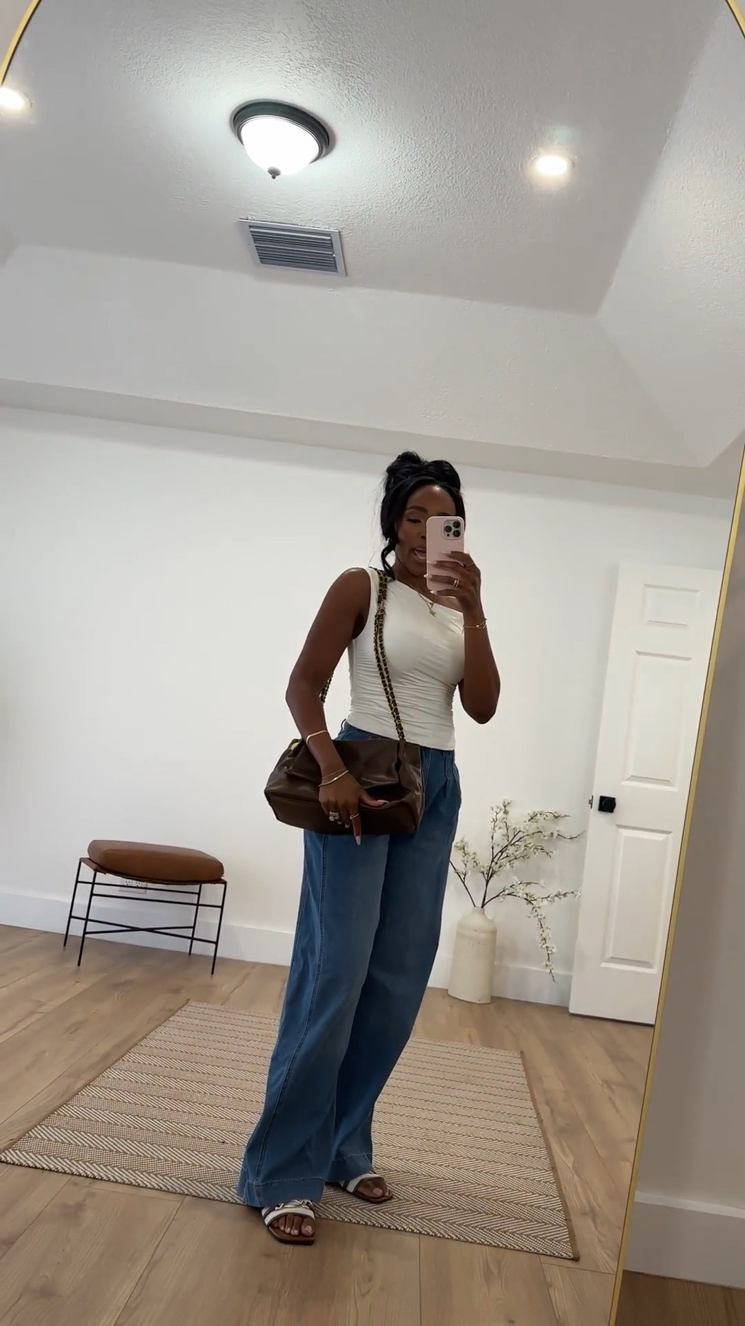 Loving this effortless look with denim trousers, an off-shoulder top, and this adorable brown bag I found on Amazon! 😍✨ The perfect combination of casual yet chic for any day out. The bag adds just the right touch of warmth to elevate the outfit. Who else loves finding hidden gems that complete a look? Drop a 💼 if you’re loving this vibe!

Wearing size small / size 6 | 140 lbs | 5’4 #BlackWoman

#PlusSizeFashion #MidsizeFashion #PlusSize #PetiteFashion #Petite #MensOutfits #BumpFriendly #PostpartumOutfits #Size14 #TallWomenFashion #DressJeans #Sandals #WorkOutfit #Dresses #CountryConcertOutfit #Shoes #DateNightOutfit #Workwear #TrenchCoat #AmazonFinds #DenimTrousers #OffShoulderTop #BrownBag #CasualChic #FashionInspo #OOTD #StyleGoals