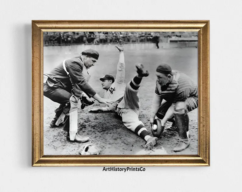 Vintage Baseball Photo Print: 1920s Black and White Sports Art (digital Download) - Etsy | Etsy (US)