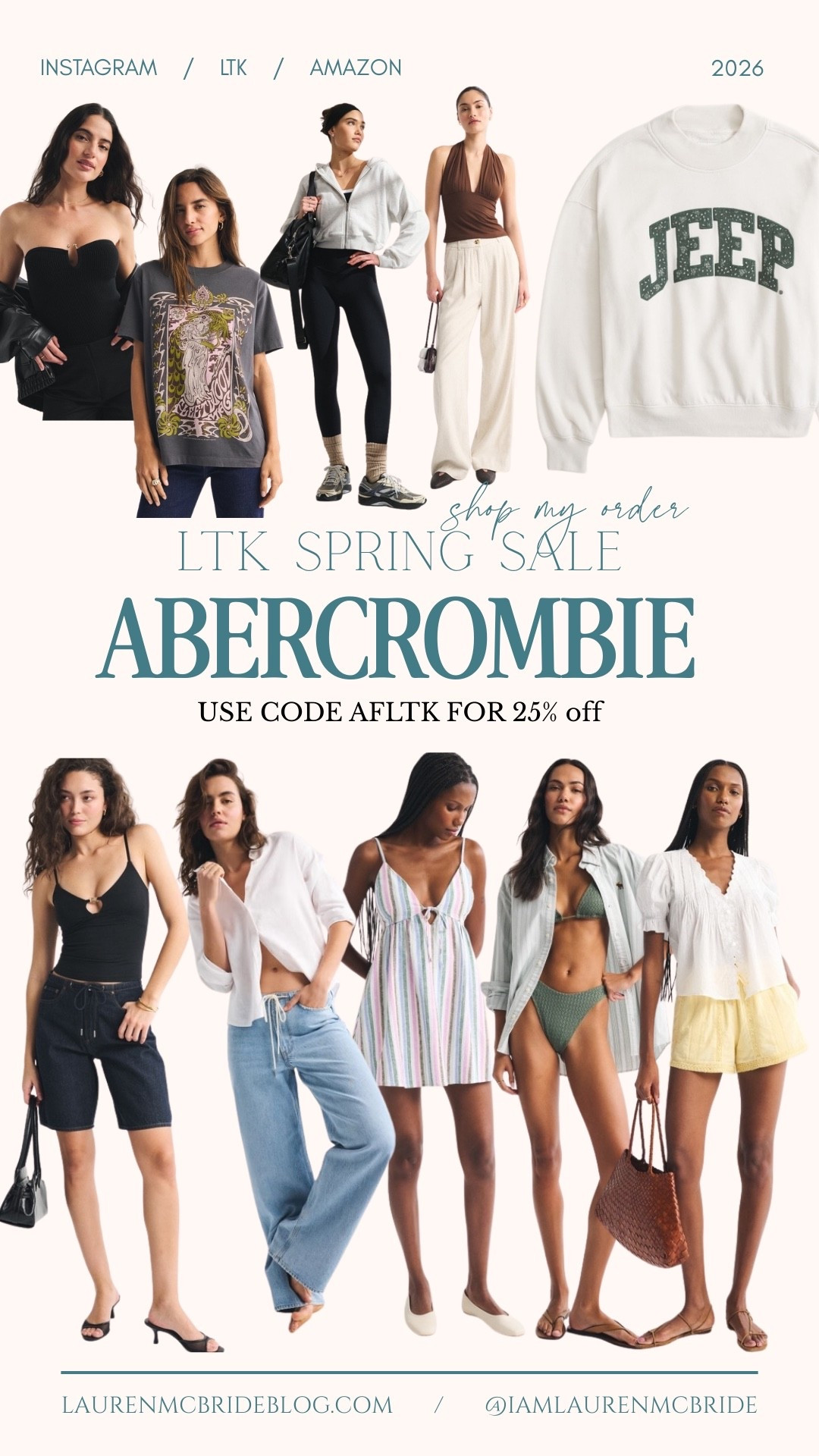 LTK SPRING SALE! 25% off @abercrombie  Abercrombie site with code AFLTK!

#LTKSpringSale