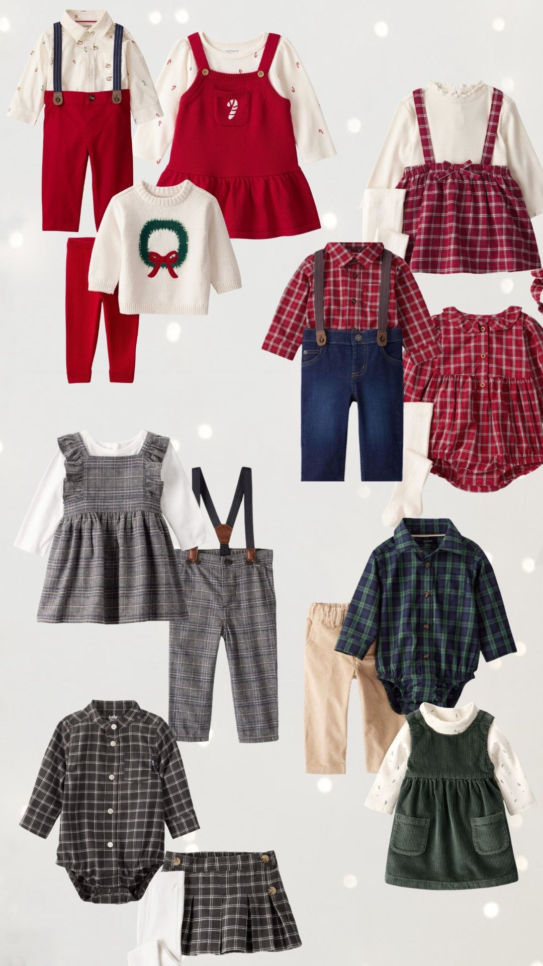 Coordinated Christmas Outfits for Babies, Infants and Toddlers. Perfect for Santa 

#LTKFindsUnder50 #LTKKids #LTKHoliday
