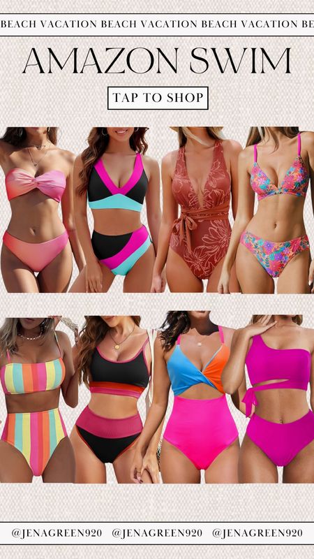 Amazon Swim | Beach Vacation | One Piece Swimsuit | Colorblock Bikini

#LTKFindsUnder50 #LTKStyleTip #LTKSwim