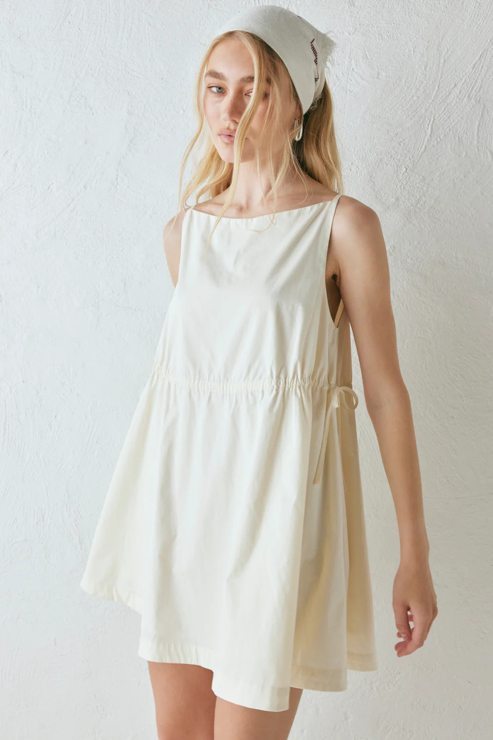 Indi Mini Dress Cream | VRG Grl