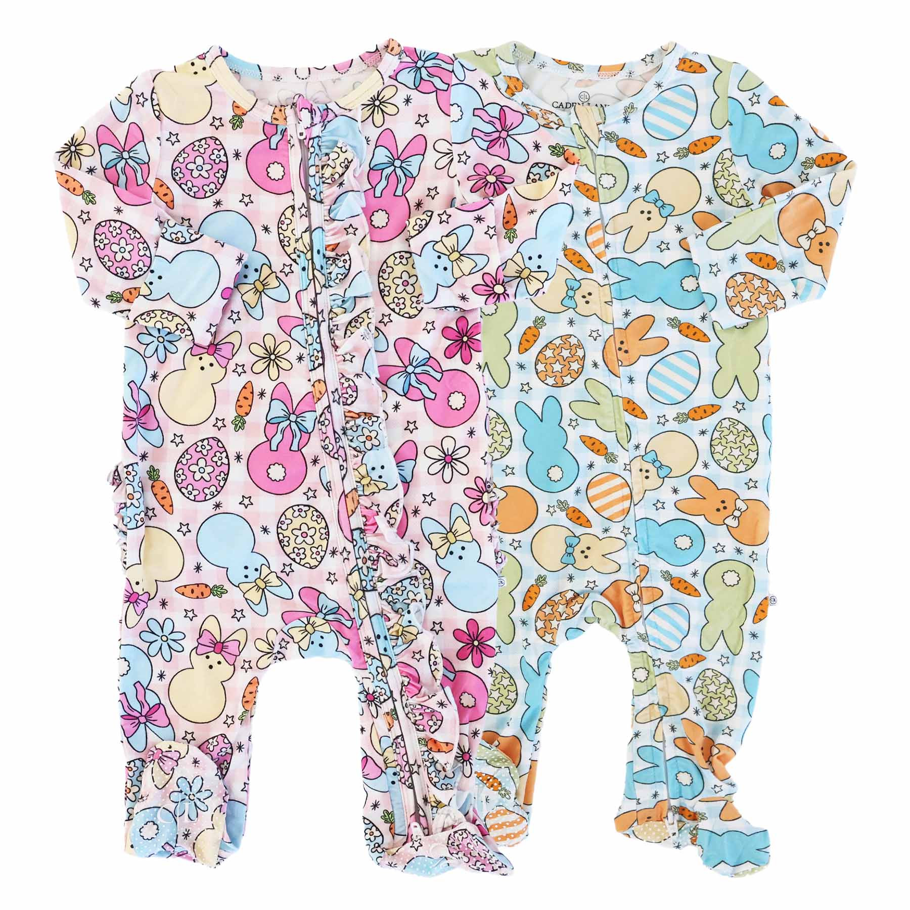 Easter Zipper Footies | Caden Lane