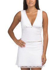 Linen Blend Celia Top | Designer Clothing | Marshalls | Marshalls