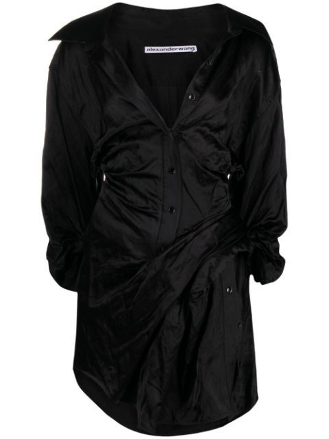 gathered shirtdress | Farfetch (US)