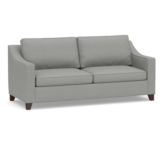 Cameron Slope Arm Sleeper Sofa with Memory Foam Mattress (53"–86") | Pottery Barn (US)