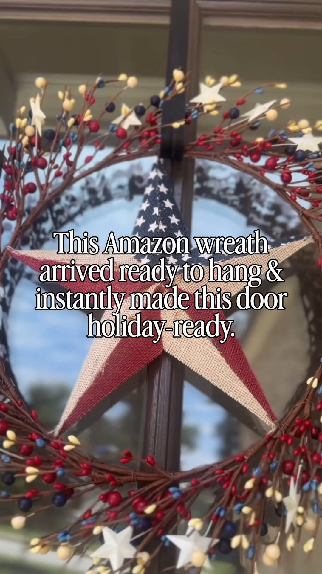 If you’re looking for an easy patriotic decorating win, this wreath is it. The burlap star center, grapevine base, and red, white, and blue details give it that perfect rustic-meets-classic look. Affordable, beautiful, and ready to hang right out of the box.

#LTKSeasonal #LTKOver40 #LTKHome