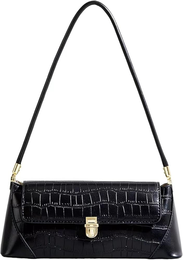 Women Shoulder Bags Vintage Handbag Retro Classic Small Purse 90s Buckle Closure | Amazon (US)