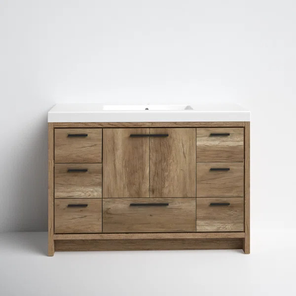 Burmeister 48'' Single Bathroom Vanity with Resin Top | Wayfair North America