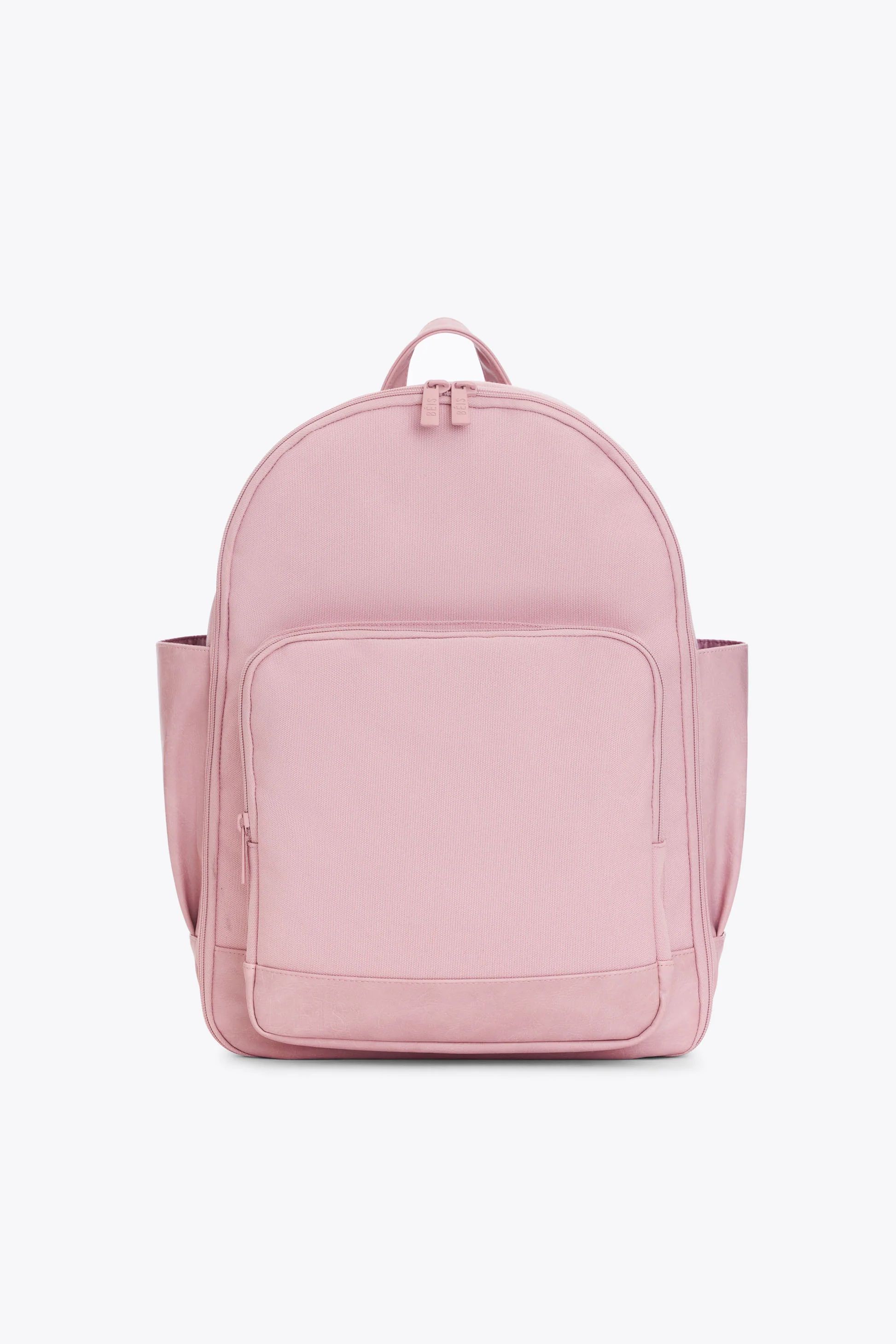 BÉIS 'The Backpack' in Atlas Pink - Pink Laptop Backpack for Work & Travel Backpack | BÉIS Travel