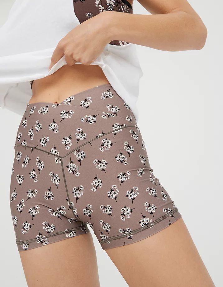 OFFLINE Real Me High Waisted Crossover 3" Shortie | American Eagle Outfitters (US & CA)