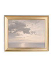 16x20 Cloud Art In Simple Brass Frame | TJ Maxx