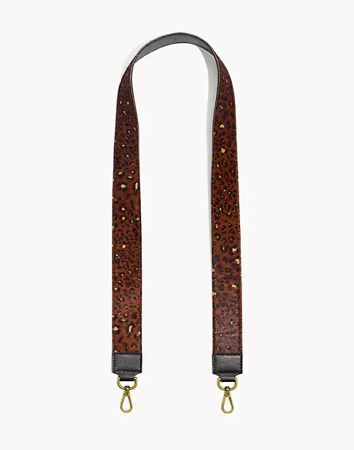 The Crossbody Bag Strap: Painted Leopard Calf Hair Edition | Madewell