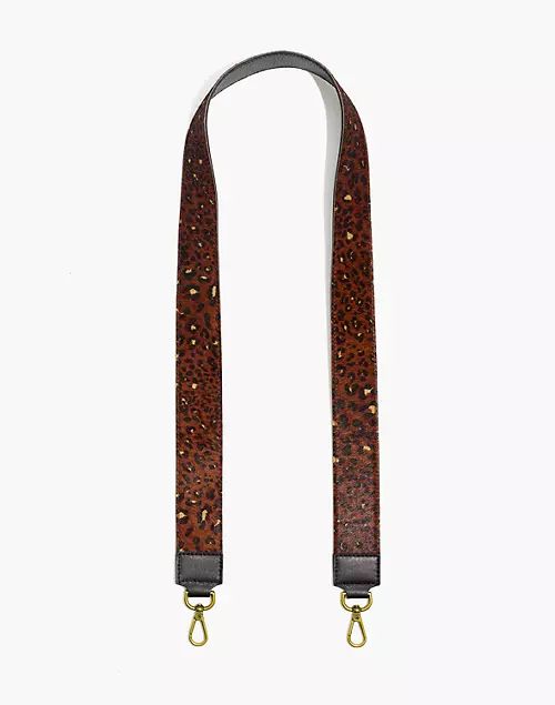 The Crossbody Bag Strap: Painted Leopard Calf Hair Edition | Madewell