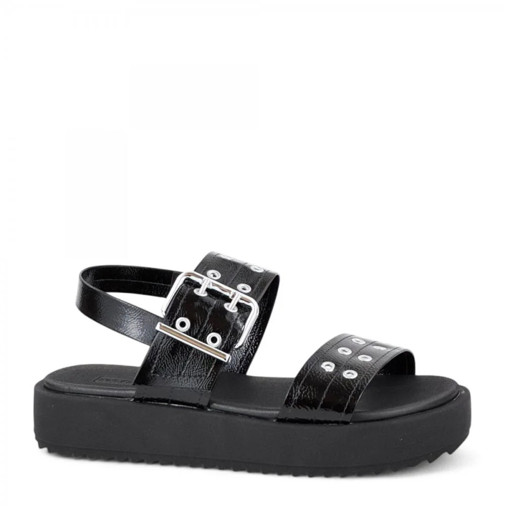 Sandália Flatform Fivela Tratorada Moleca Feminina Preto - Lojas Renner | Renner (BR)