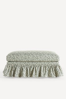 Bowen Irena Ruffle Ottoman | Anthropologie (US)