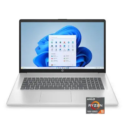 HP - 17.3" Full HD Laptop - AMD Ryzen 5 - 8GB Memory - 512GB SSD - Natural Silver | Best Buy U.S.