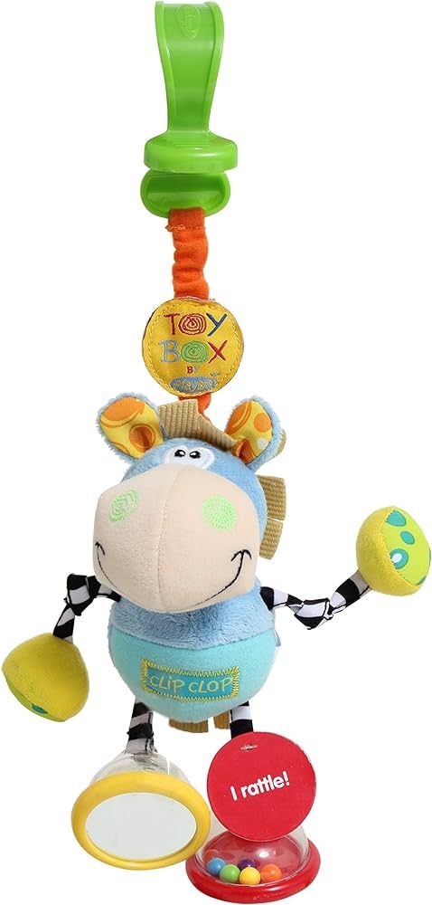 Playgro Dingly Dangly Clip Clop - Melodic Infant Rattle Toy for 0+ Months with Stroller Clip, Car... | Amazon (US)