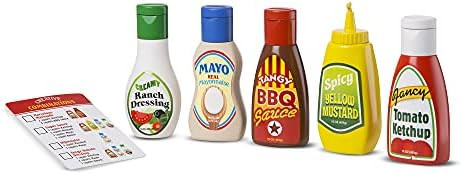 Amazon.com: Melissa & Doug 5-Piece Favorite Condiments Play Food Set : Everything Else | Amazon (US)
