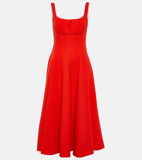 Collins wool crêpe midi dress | Mytheresa (US/CA)