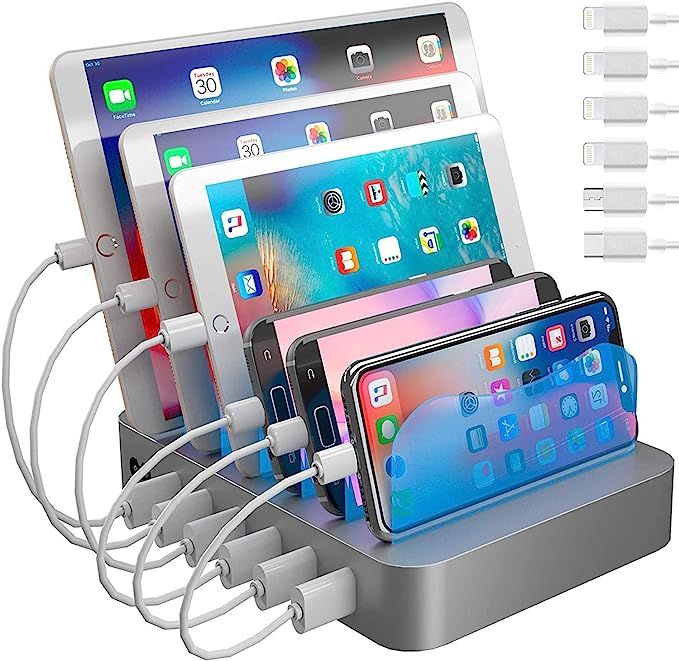 Hercules Tuff Charging Station for Multiple Devices, with 6 USB Fast Ports and 6 Short Mixed USB ... | Amazon (US)