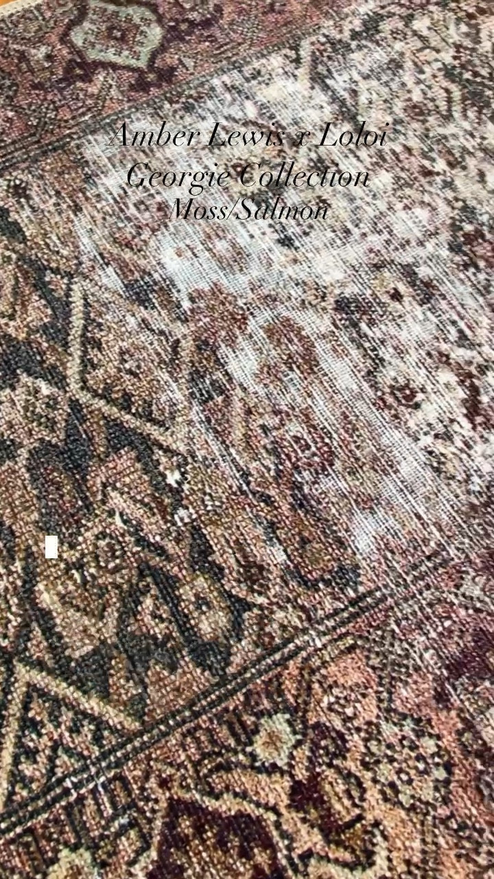 Amber Lewis x Loloi Georgie Collection in the color Moss/Salmon
 Vintage Inspired Area Rig | Area Rugs | Loloi Rugs | Low Profile Rug | Traditional Area Rug | Vintage Area Rug

#LTKhome