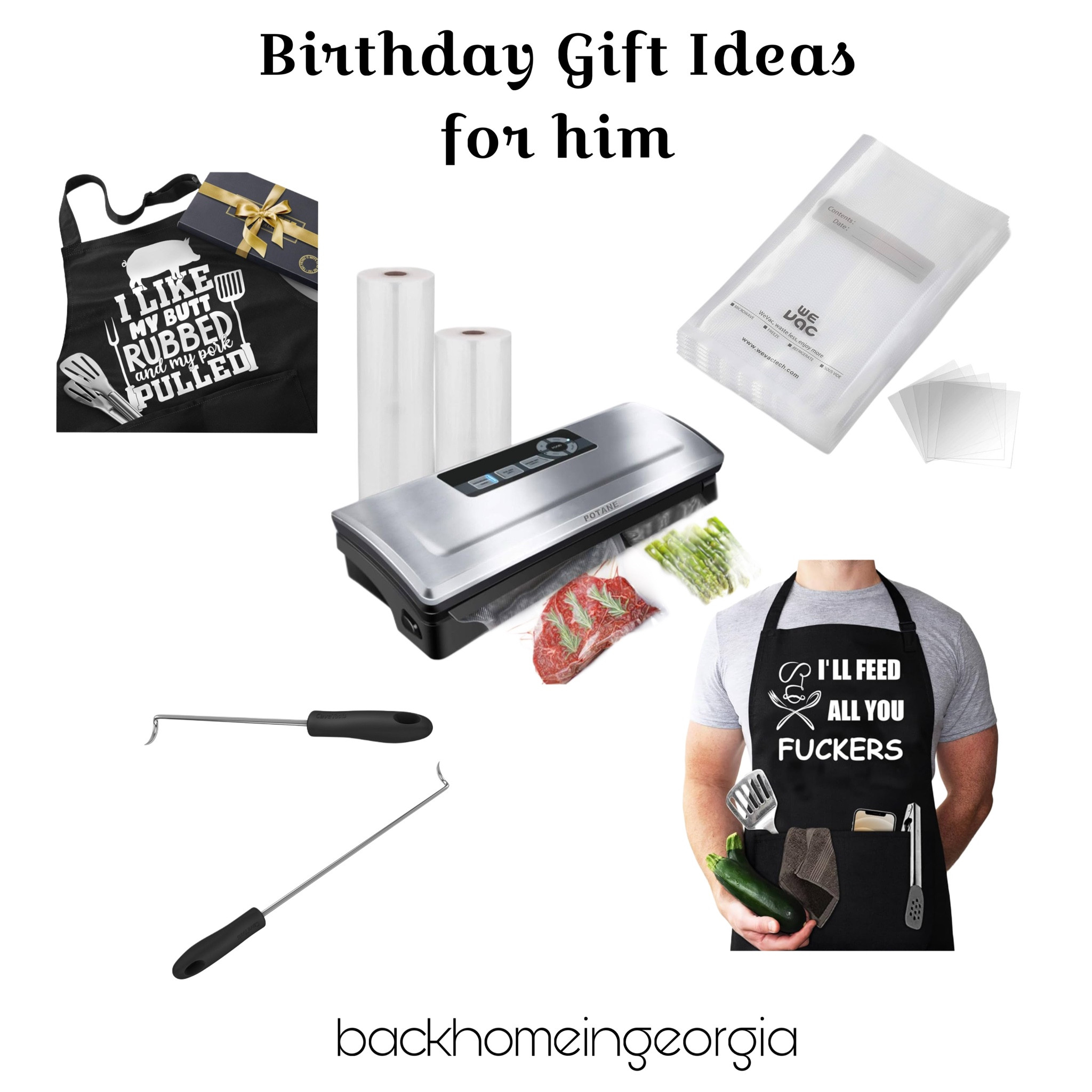 Birthday gifts for the chef and grill master. Adult humor, chef apron, grilling tools. Gifts for him  

#LTKGiftGuide #LTKFindsUnder100 #LTKMens