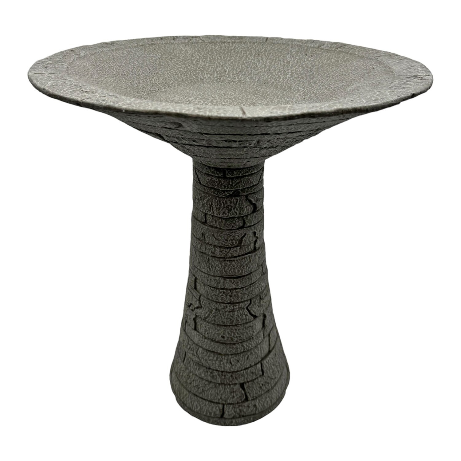 Style Selections 20.25-in H Gray Cement Complete birdbath one_size | 05-1288-34-02 | Lowe's