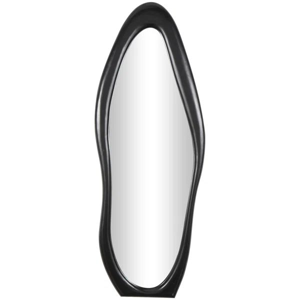 Black Garber Asymmetrical Wall Mirror | Wayfair North America